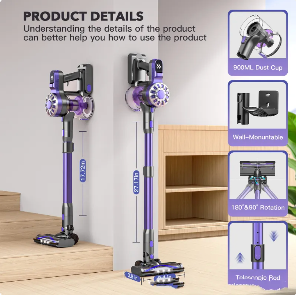 Compact Telescopic Household Vacuum