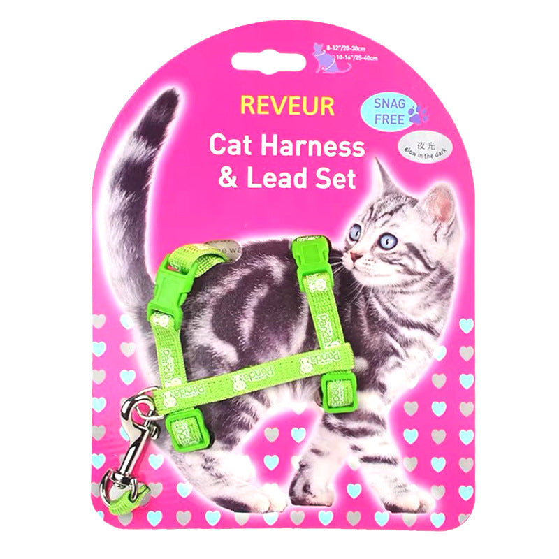 Glowing Cat Safety Harness
