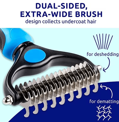 Dual-Action Professional Pet Brush