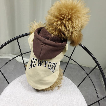 Pet Cotton Hooded Casual Sweatshirt