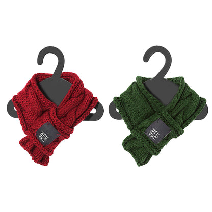 Chic Woolen Pet Scarf