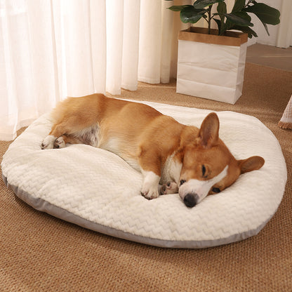 Pet Comfort Floor Mat - Stylish Ivory White