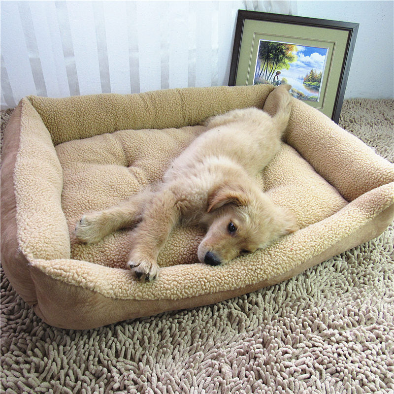 Plush Golden Retriever Comfort Nest