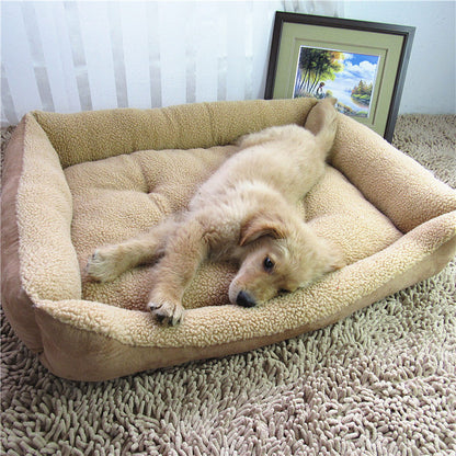 Plush Golden Retriever Comfort Nest