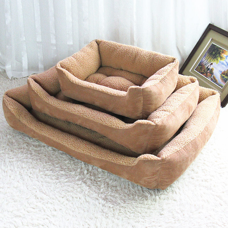 Plush Golden Retriever Comfort Nest
