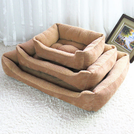 Plush Golden Retriever Comfort Nest
