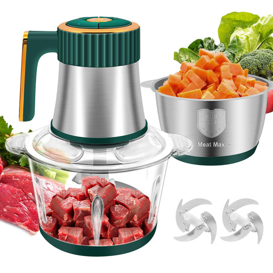SpeedyChef Dual Bowl Food Processor