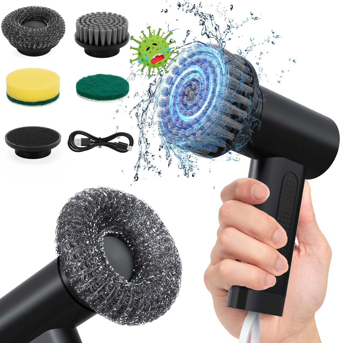 StarVal ProSpin 2000 mAh Cordless Scrubber