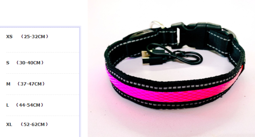 Glowing Dog Leash & Collar Set