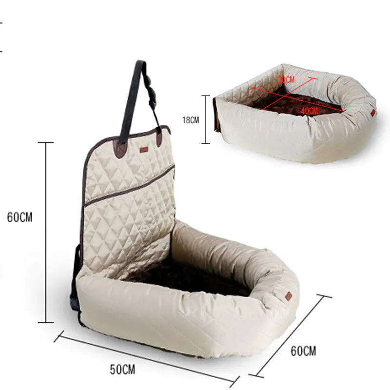 Deluxe Pet Travel Bed with Cushion
