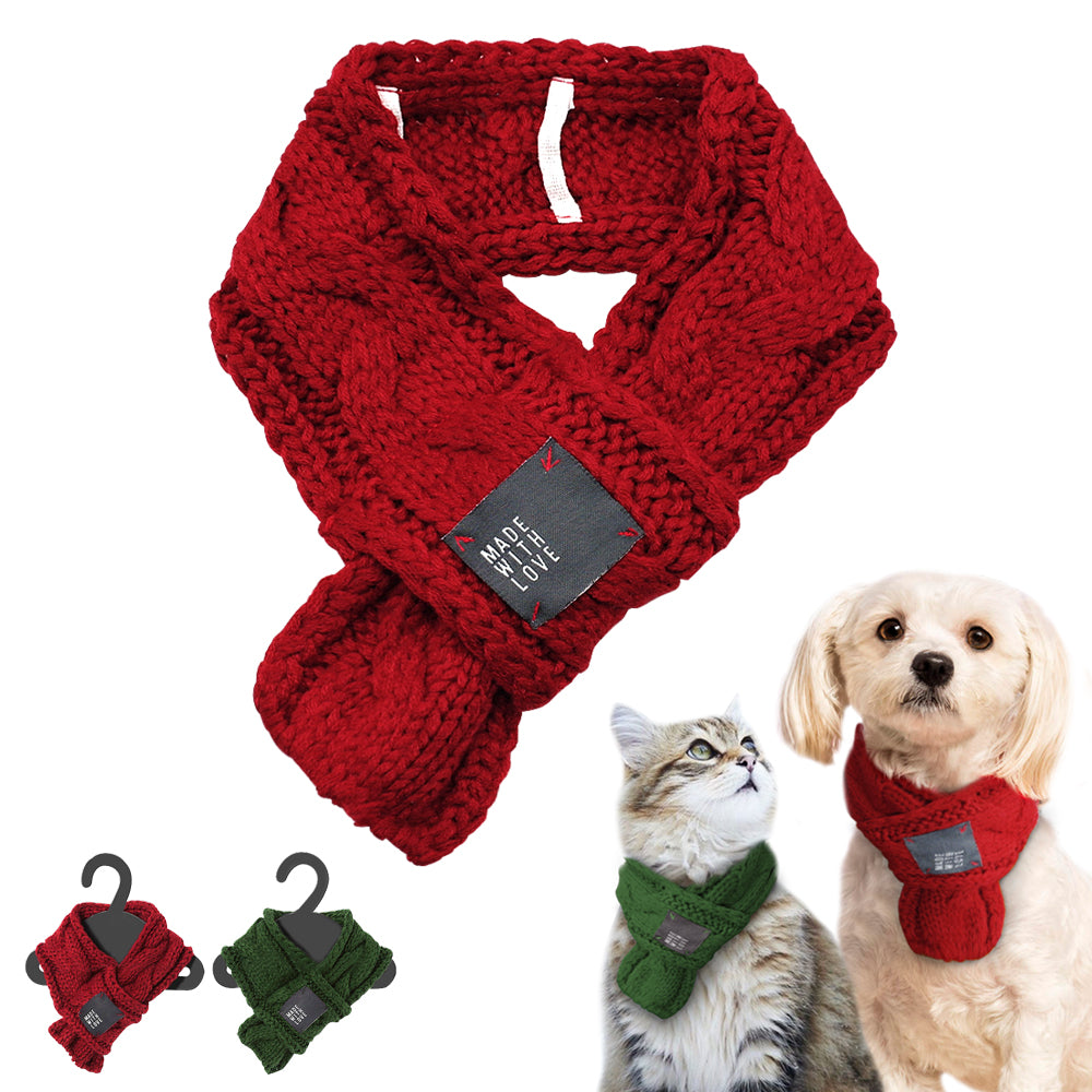 Chic Woolen Pet Scarf