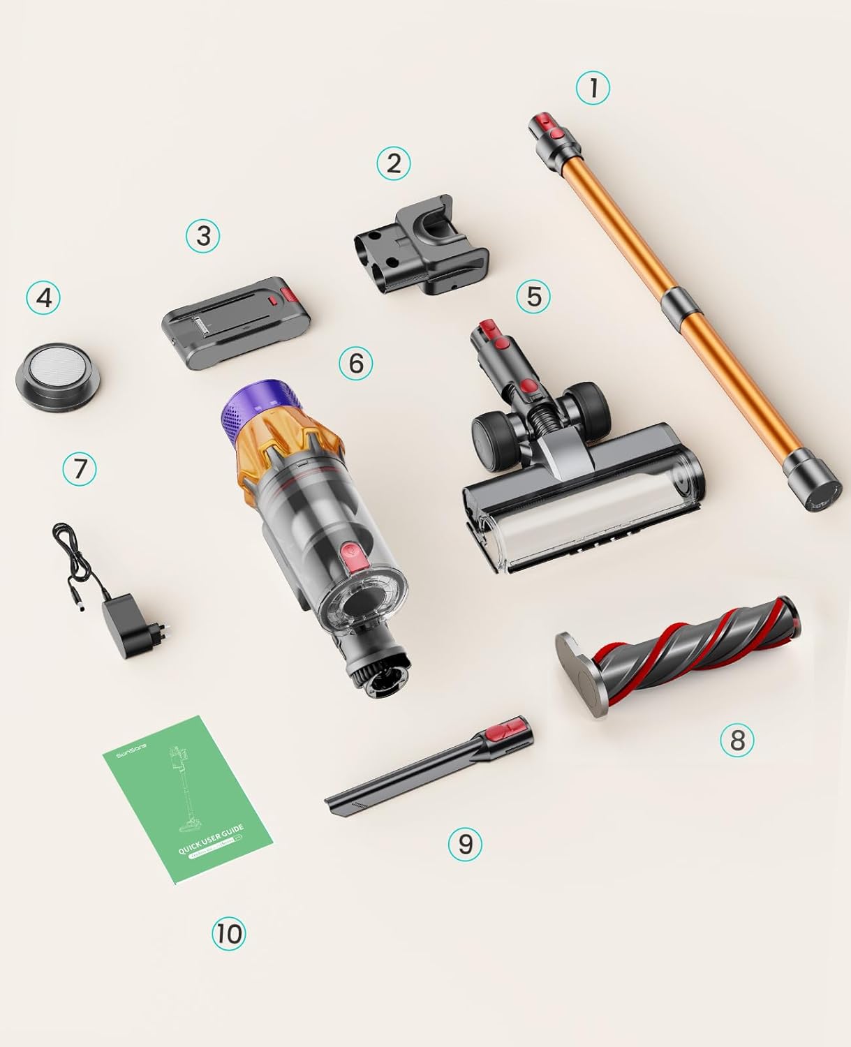PowerSweep 550W 45KPA Cordless Vacuum