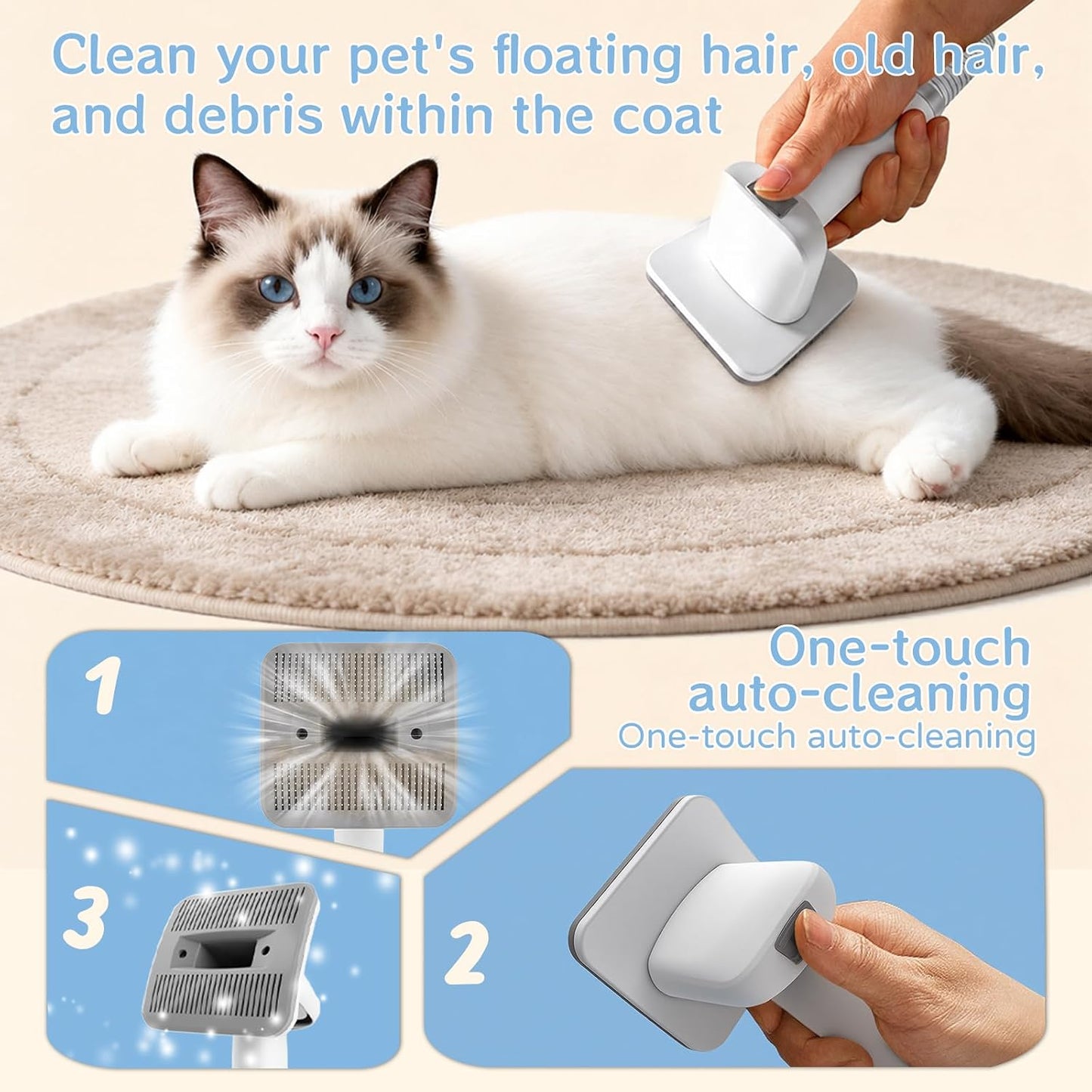 6-in-1 Vacuum Pet Groomer Pro