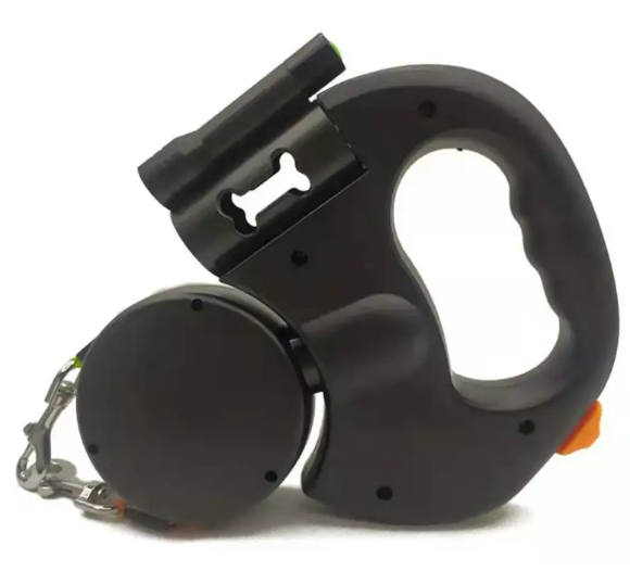 Lighted Retractable Dual Dog Leash