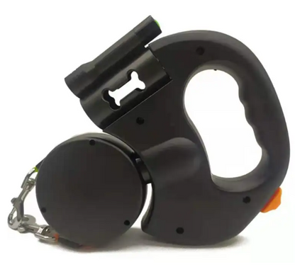 Lighted Retractable Dual Dog Leash