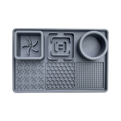 Silicone Slow Feed Pet Licking Mat with Suction Cups