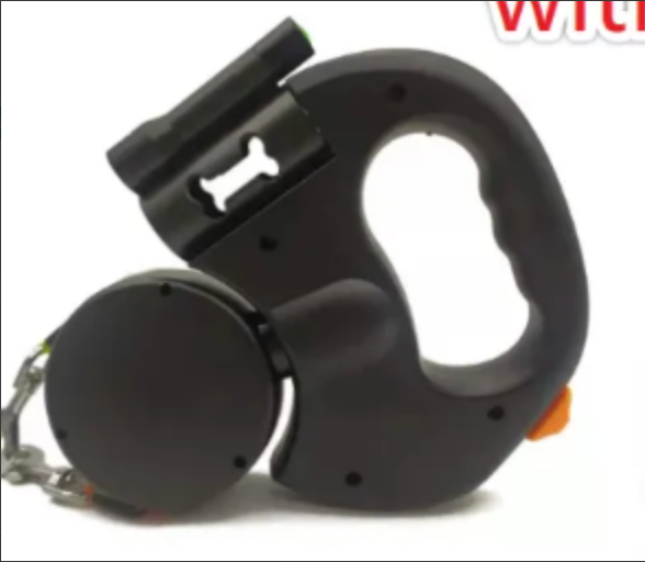 Lighted Retractable Dual Dog Leash