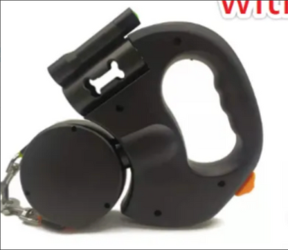 Lighted Retractable Dual Dog Leash