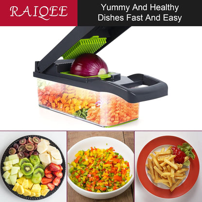 RAIQEE Cortadora de Verduras y Seda