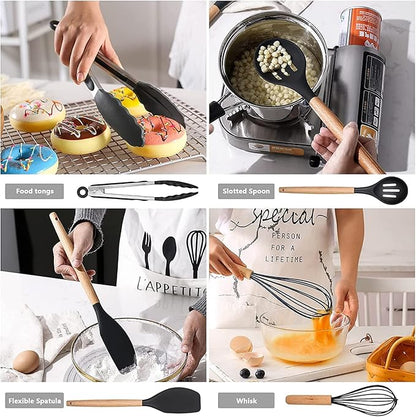 Esenciales de cocina de silicona de 14 piezas