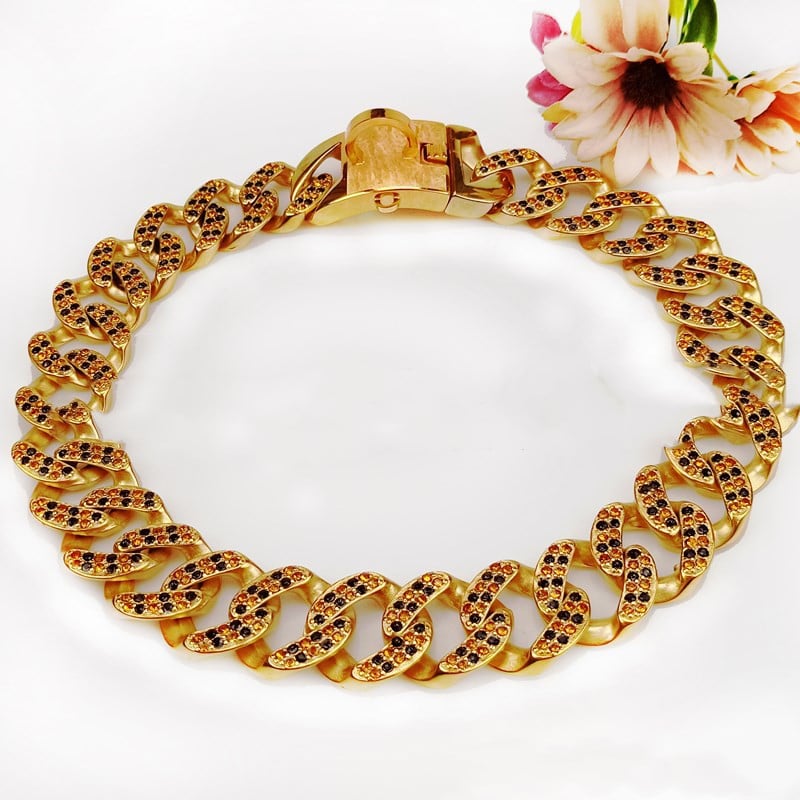 Glam Pup Diamond Mirror Necklace
