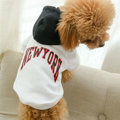 Pet Cotton Hooded Casual Sweatshirt