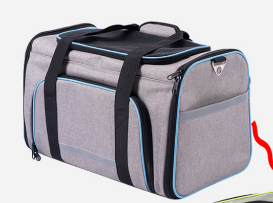 Bolsa transportadora portátil plegable de una sola asa para mascotas