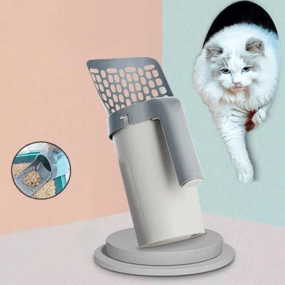 Easy-Clean Kitty Litter Scoop Duo