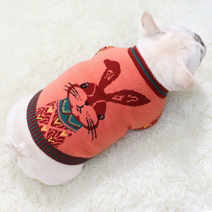 Bull Dog Cozy Knit Sweater