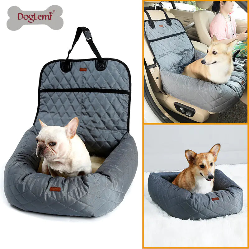 Deluxe Pet Travel Bed with Cushion