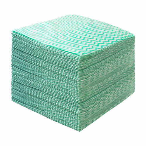 JEBBLAS Green Reusable Cleaning Towels Pack of 100