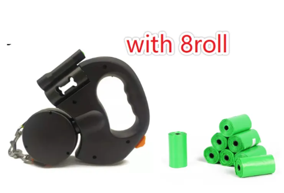 Lighted Retractable Dual Dog Leash