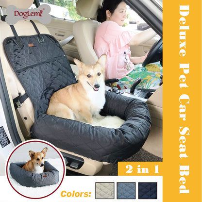 Deluxe Pet Travel Bed with Cushion