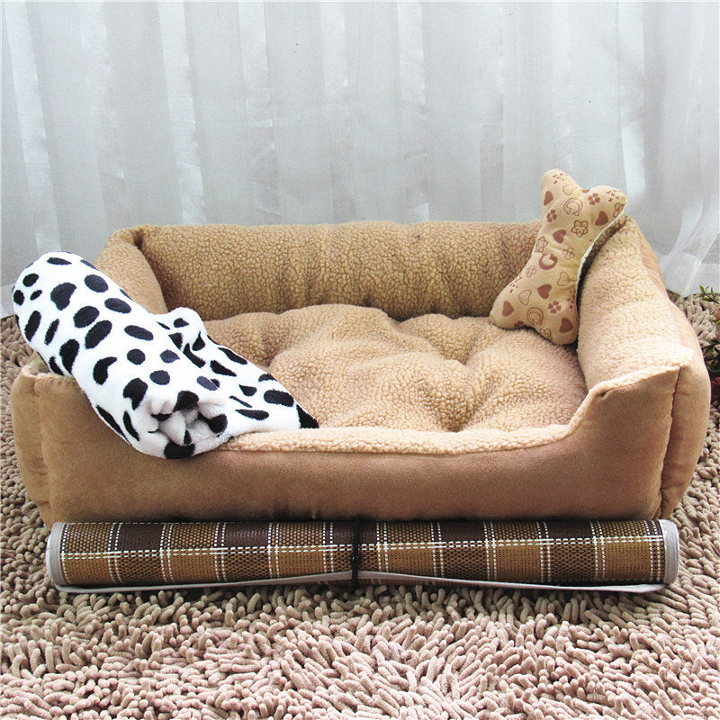 Plush Golden Retriever Comfort Nest