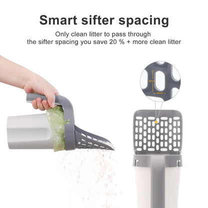Easy-Clean Kitty Litter Scoop Duo